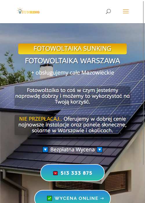 SunKing - Fotowoltaika Warszawa